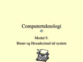 computerteknologi