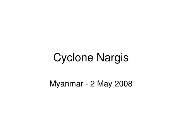 cyclone nargis