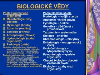 biologick v dy