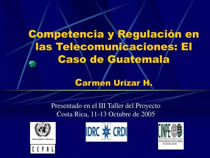 competencia y regulaci n en las telecomunicaciones el caso de guatemala c armen ur zar h