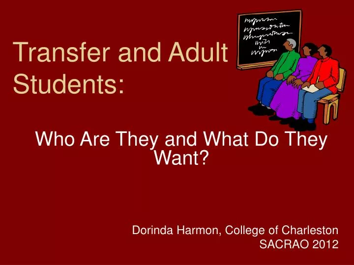 transfer and adult students