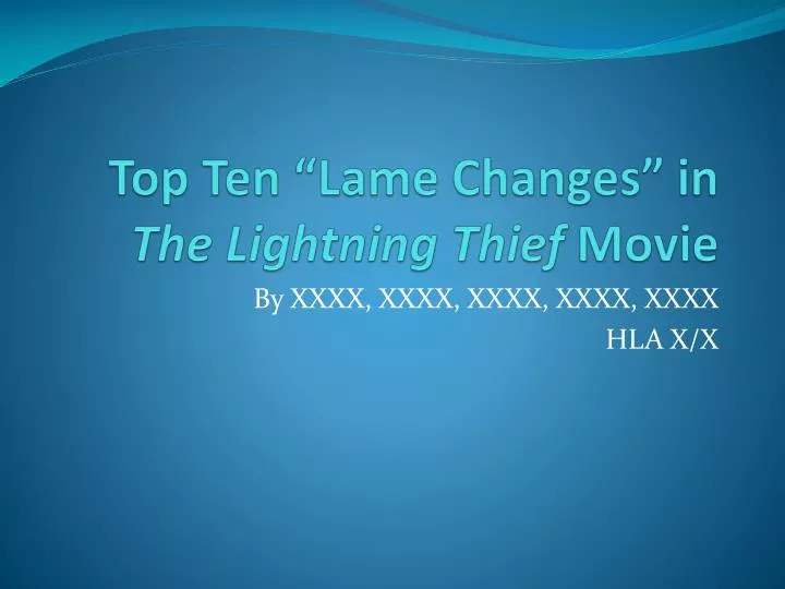 top ten lame changes in the lightning thief movie