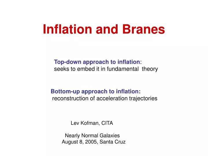 inflation and branes