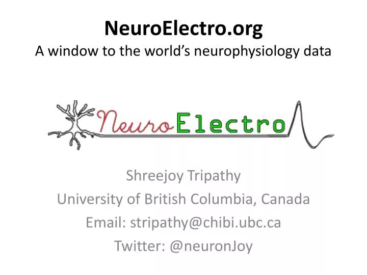 neuroelectro org a window to the world s neurophysiology data
