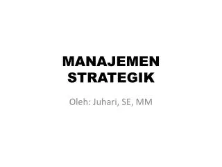 manajemen strategik