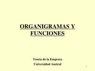 organigramas y funciones