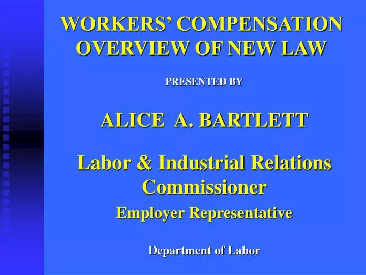 workers compensation overview of new law