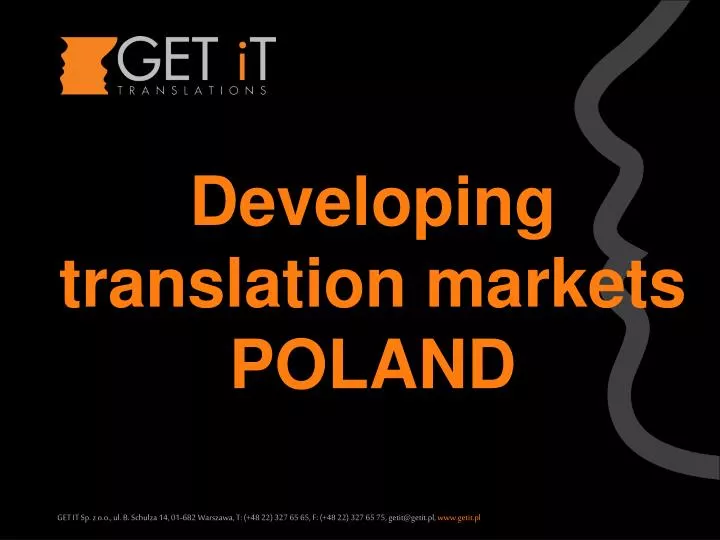 developing translation markets poland