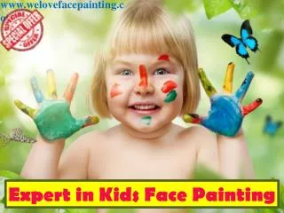 Expert in Kids Face Painting