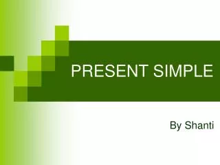 PRESENT SIMPLE