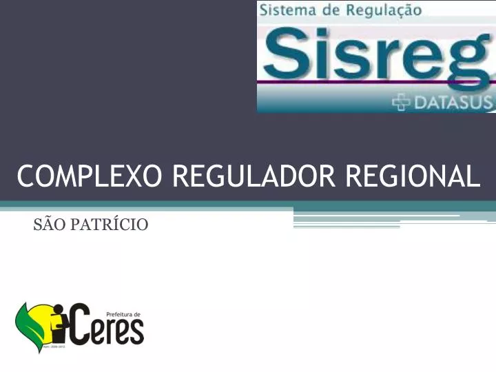 complexo regulador regional