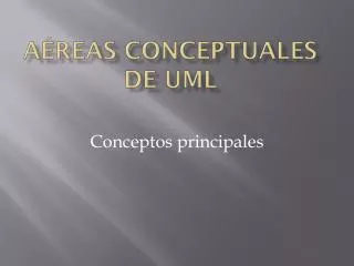 a reas conceptuales de uml
