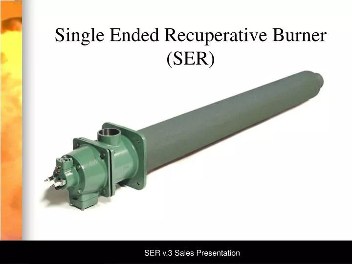 single ended recuperative burner ser