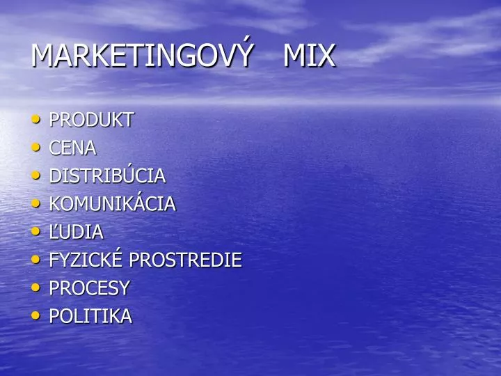 marketingov mix