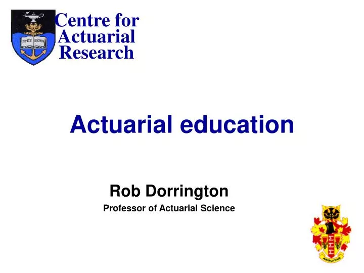 actuarial education
