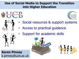 Use of Social Media to Support the Transition into Higher Education