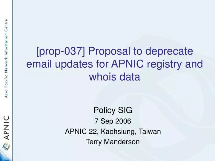 prop 037 proposal to deprecate email updates for apnic registry and whois data