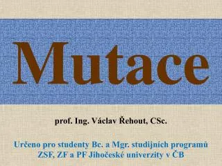 mutace