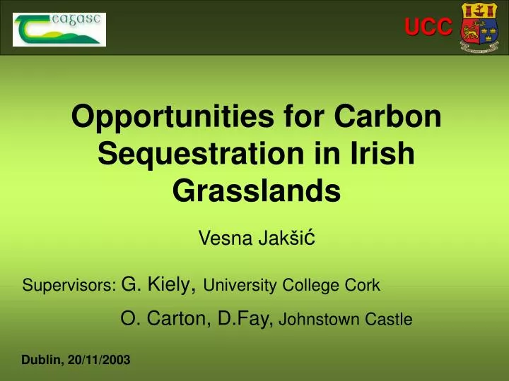 opportunities for carbon sequestration in irish grasslands