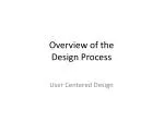 Overview of the Design Process - slide 1