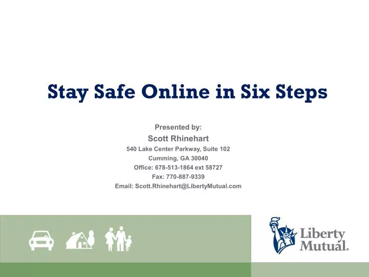 stay safe online in six steps