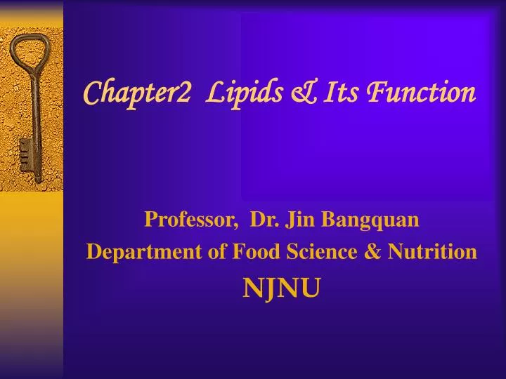 chapter2 lipids its function