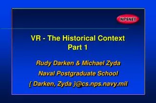 VR - The Historical Context Part 1