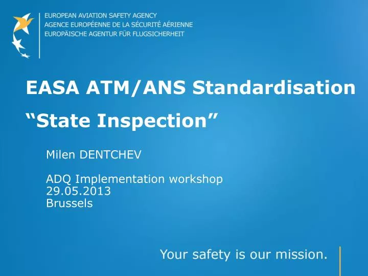easa atm ans standardisation state inspection