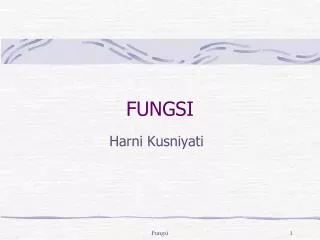 fungsi