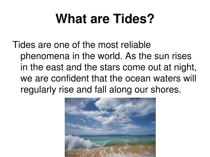 what are tides