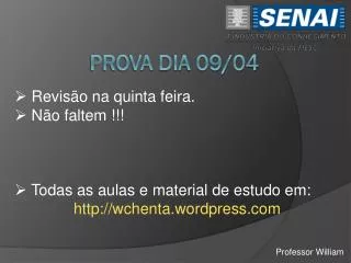 prova dia 09 04