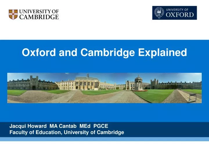 oxford and cambridge explained