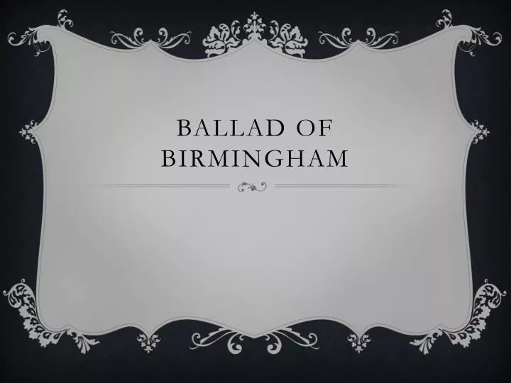 ballad of birmingham