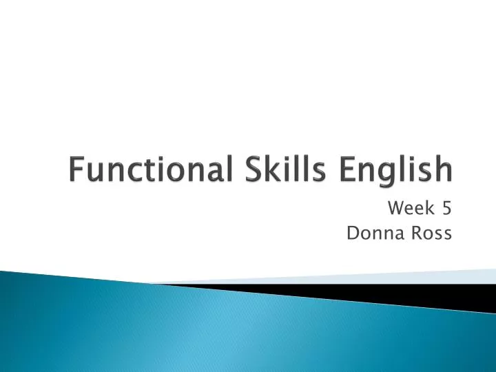 functional skills english