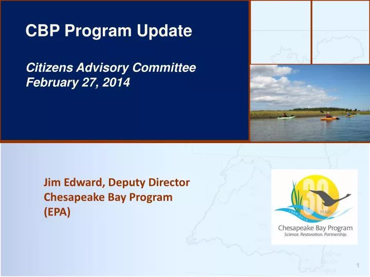 jim edward deputy director chesapeake bay program epa