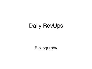 daily revups