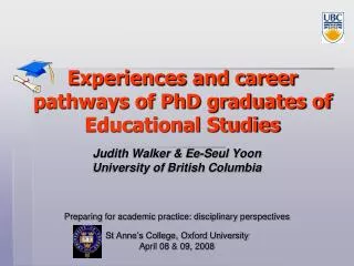 Experiences and career pathways of PhD graduates of Educational Studies
