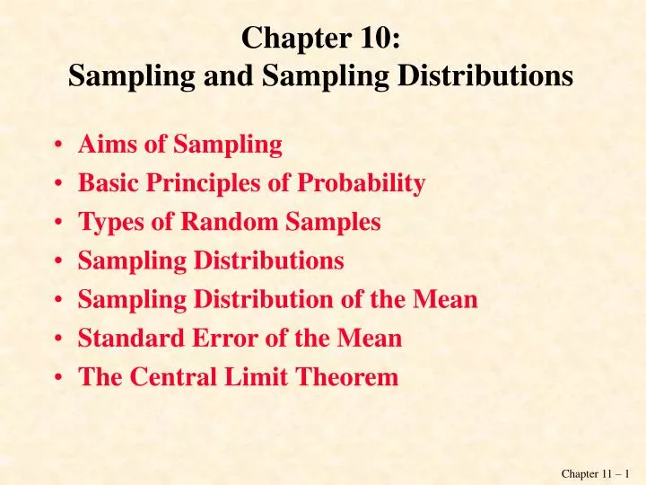 chapter 10 sampling and sampling distributions