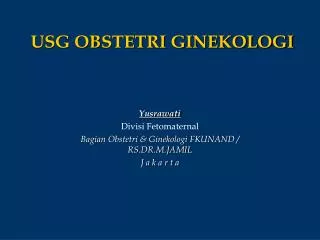 usg obstetri ginekologi