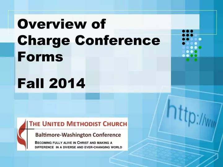 overview of charge conference forms fall 2014
