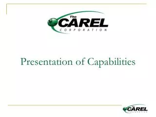 Presentation of Capabilities