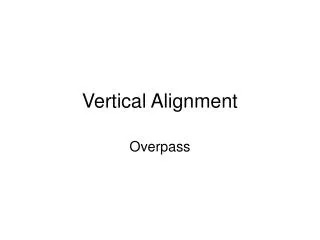 vertical alignment