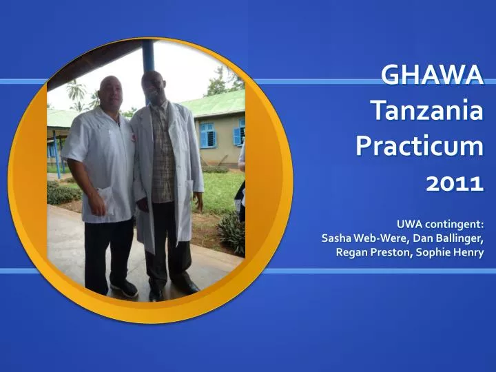 ghawa tanzania practicum 2011