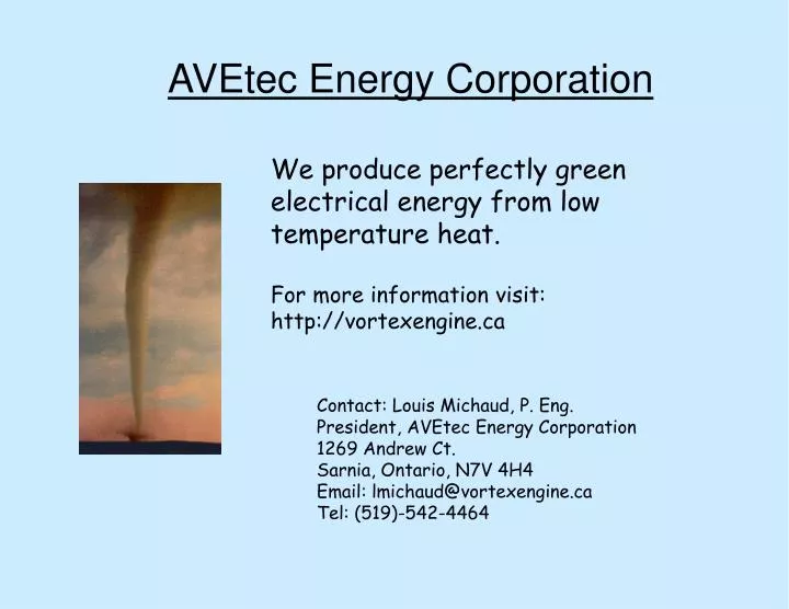 avetec energy corporation