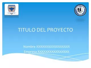 titulo del proyecto
