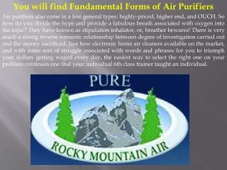 You will find Fundamental Forms of Air Purifiers