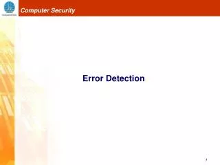 error detection
