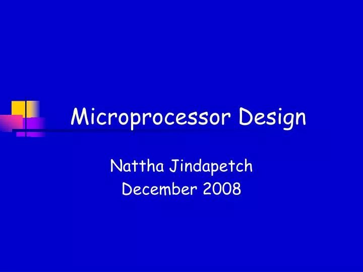 microprocessor design