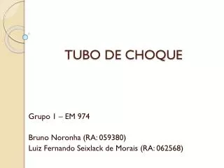 tubo de choque