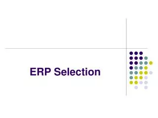 ERP Selection